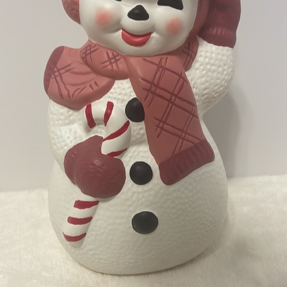 Vintage Hand painted Ceramic Snowman - Picture 3 of 9